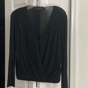 Silk BNWOT Alice Olivia Silk V neck drape size S